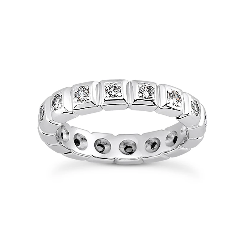18K White Gold Diamond Eternity Ring 0.32ct 3 18K White Gold Diamond Eternity Ring 0.32ct