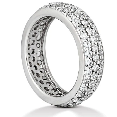 18K White Gold Diamond Eternity Ring 1.57ct 4 18K White Gold Diamond Eternity Ring 1.57ct - Image 2