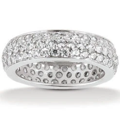 18K White Gold Diamond Eternity Ring 1.57ct
