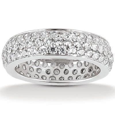 18K White Gold Diamond Eternity Ring 1.57ct 3 18K White Gold Diamond Eternity Ring 1.57ct