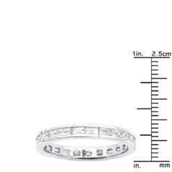 Thin 18K White Gold Diamond Eternity Ring 1.60ct -Its Hot Jewelry Shop 18k gold diamond eternity ring 160ct p 30412 rulerwh