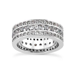 18K White Gold Diamond Eternity Ring 1.90ct