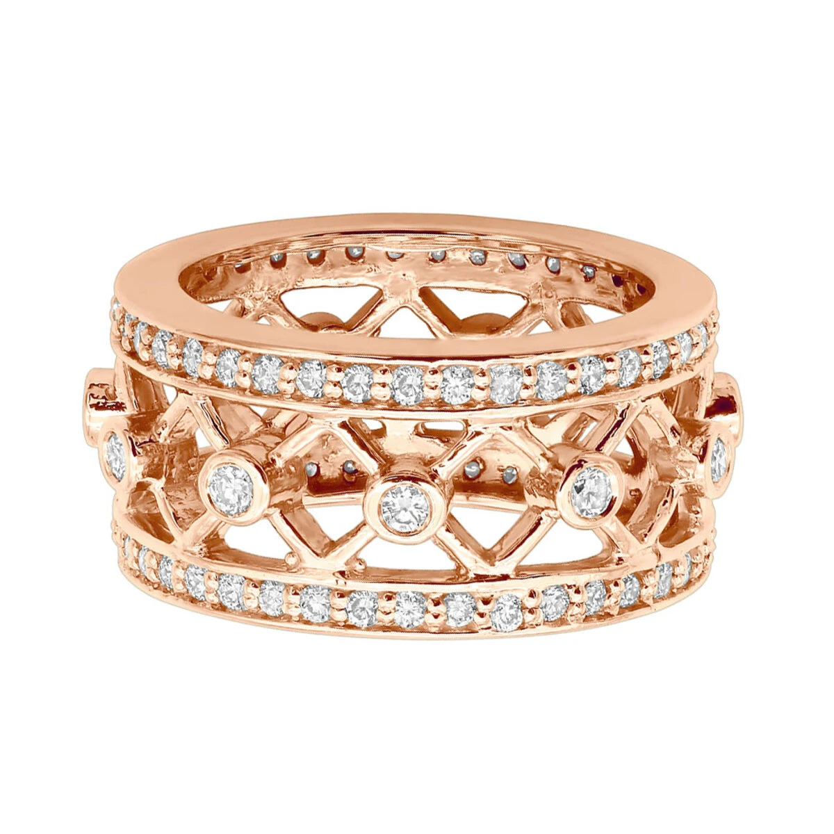 18K White Gold Diamond Eternity Ring 1ct 8 18K White Gold Diamond Eternity Ring 1ct - Image 6