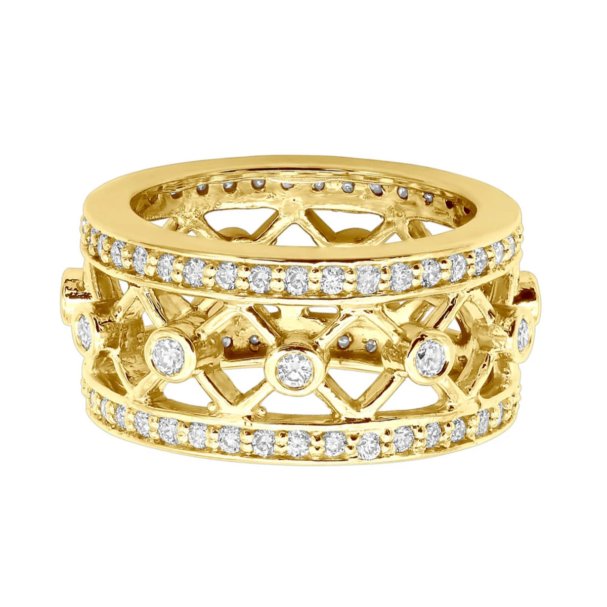 18K White Gold Diamond Eternity Ring 1ct 7 18K White Gold Diamond Eternity Ring 1ct - Image 5