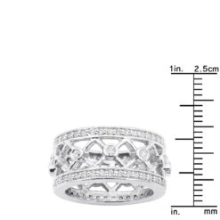 18K White Gold Diamond Eternity Ring 1ct 17 18K White Gold Diamond Eternity Ring 1ct -Its Hot Jewelry Shop 18k gold diamond eternity ring 1ct p 30541 rulerwh