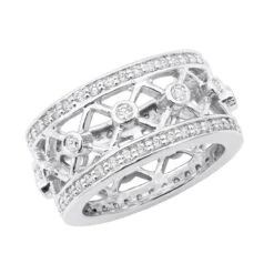 18K White Gold Diamond Eternity Ring 1ct