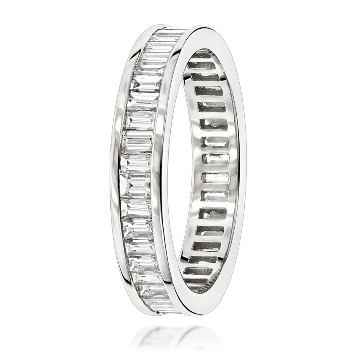 18K White Gold Diamond Eternity Ring 2.72ct 6 18K White Gold Diamond Eternity Ring 2.72ct - Image 4