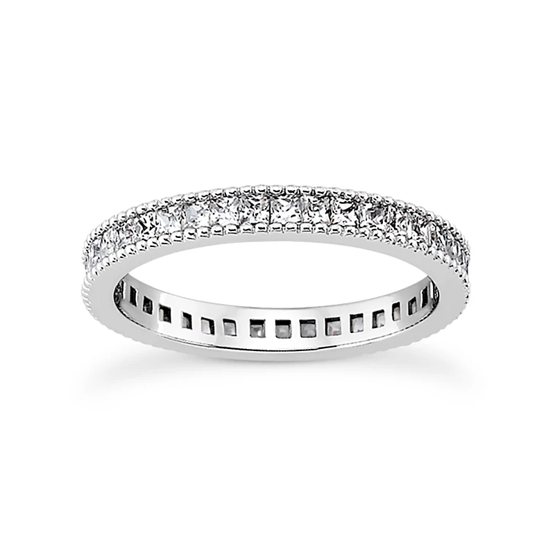 18K White Gold Diamond Eternity Ring 3.74ct 3 18K White Gold Diamond Eternity Ring 3.74ct