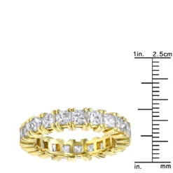 18K Yellow Gold Princess Cut Diamond Eternity Band 3.74ct Ladies Anniversary Ring 13 18K Yellow Gold Princess Cut Diamond Eternity Band 3.74ct Ladies Anniversary Ring -Its Hot Jewelry Shop 18k gold diamond eternity ring 374ct p 30421 rulerye