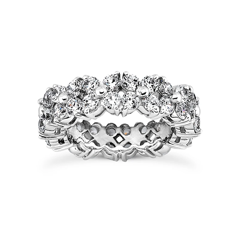 18K White Gold Diamond Eternity Ring 4.80ct 3 18K White Gold Diamond Eternity Ring 4.80ct