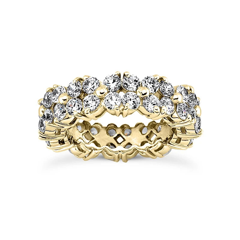 18K White Gold Diamond Eternity Ring 4.80ct 4 18K White Gold Diamond Eternity Ring 4.80ct - Image 2