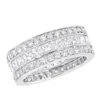 18K White Gold Round & Princess Diamond 5 Carat Eternity/Anniversary Band 2 18K White Gold Round & Princess Diamond 5 Carat Eternity/Anniversary Band -Its Hot Jewelry Shop 18k gold diamond eternity rings collection item 5ctw p 23030 wh