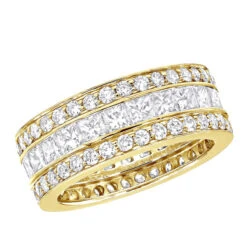 18K White Gold Round & Princess Diamond 5 Carat Eternity/Anniversary Band 13 18K White Gold Round & Princess Diamond 5 Carat Eternity/Anniversary Band -Its Hot Jewelry Shop 18k gold diamond eternity rings collection item 5ctw p 23030 ye