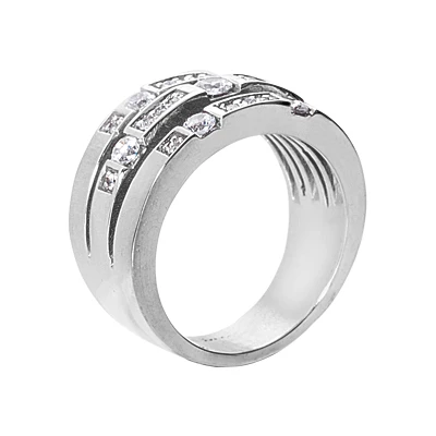 18K White Gold Diamond Right Hand Ring 0.64ct 11.1mm 5 18K White Gold Diamond Right Hand Ring 0.64ct 11.1mm - Image 3