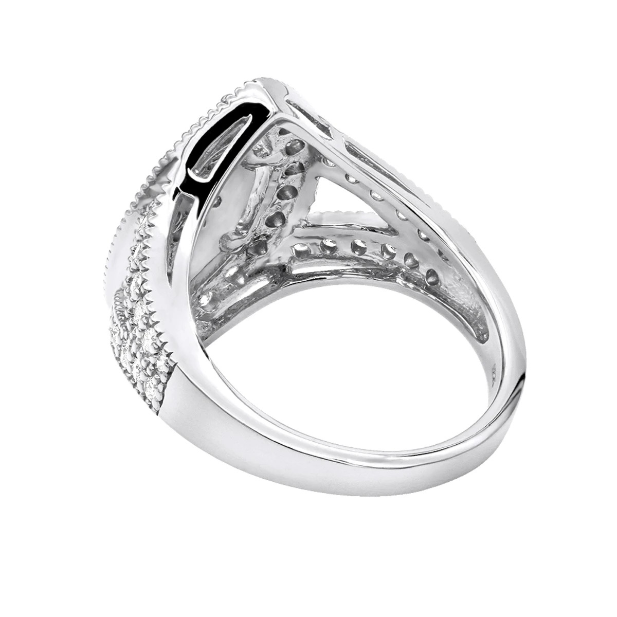 18K Yellow Gold Diamond Right Hand Ring For Women Tear Drop Shape 1.08ct 6 18K Yellow Gold Diamond Right Hand Ring For Women Tear Drop Shape 1.08ct - Image 4