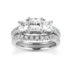 18K White Gold Diamond Three Stone Engagement Ring Set 1.27ct 2 18K White Gold Diamond Three Stone Engagement Ring Set 1.27ct -Its Hot Jewelry Shop 18k gold diamond three stone engagement ring set 127ct p 33262 white 20220420 20220426