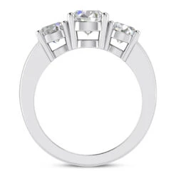 Ultra Thin 18K White Gold Diamond Three Stones Engagement Ring 0.80ct 1.7mm -Its Hot Jewelry Shop 18k gold diamond three stones engagement ring 080ct p 33342 additional white