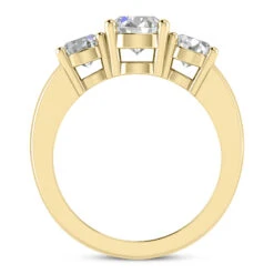 Ultra Thin 18K White Gold Diamond Three Stones Engagement Ring 0.80ct 1.7mm -Its Hot Jewelry Shop 18k gold diamond three stones engagement ring 080ct p 33342 additional yellow