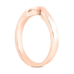Wedding Band With A Curve For Round Cut Engagement Ring 2.5mm 18K White Gold -Its Hot Jewelry Shop 18k gold engagement band p 30069 back rose 20220420 20220426