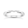 18K White Gold Wedding Band With A Curve For Heart Shape Engagement Ring 2.4mm 2 18K White Gold Wedding Band With A Curve For Heart Shape Engagement Ring 2.4mm -Its Hot Jewelry Shop 18k gold engagement band p 34186 white 20220426