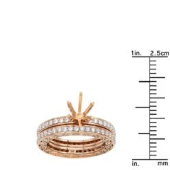 18K Rose Gold Eternity Diamond Engagement Ring Set 1.82ct 13 18K Rose Gold Eternity Diamond Engagement Ring Set 1.82ct -Its Hot Jewelry Shop 18k gold eternity diamond engagement ring set 182ct p 6067 rulerro