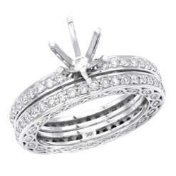 18K Rose Gold Eternity Diamond Engagement Ring Set 1.82ct 10 18K Rose Gold Eternity Diamond Engagement Ring Set 1.82ct -Its Hot Jewelry Shop 18k gold eternity diamond engagement ring set 182ct p 6067 wh