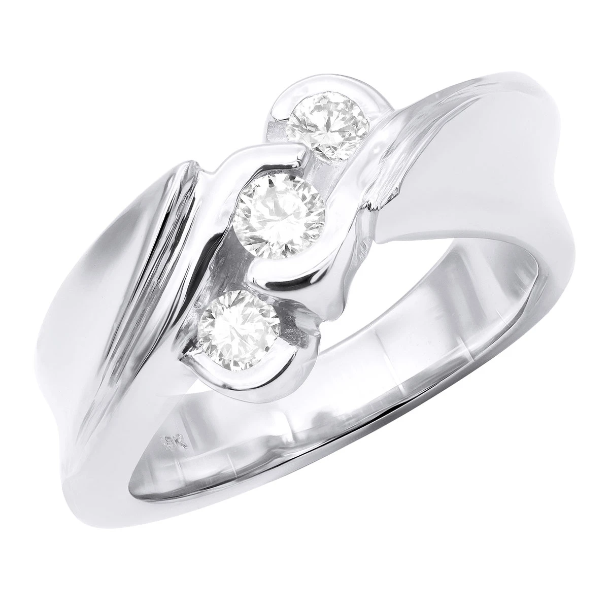 18K Yellow Gold Ladies Diamond Ring 0.31ct 4 18K Yellow Gold Ladies Diamond Ring 0.31ct - Image 2