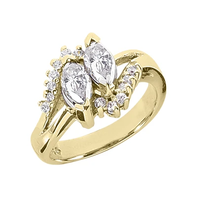 18K White Gold Ladies Diamond Ring 1.21ct 4 18K White Gold Ladies Diamond Ring 1.21ct - Image 2