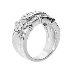18K White Gold Ladies Diamond Ring 1.27ct -Its Hot Jewelry Shop 18k gold ladies diamond ring 127ct p 32800 back white 20220420 20220426