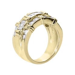 18K White Gold Ladies Diamond Ring 1.27ct -Its Hot Jewelry Shop 18k gold ladies diamond ring 127ct p 32800 back yellow 20220420 20220426