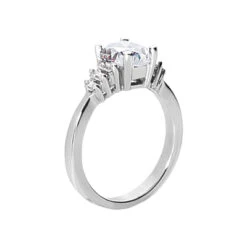 Ultra Thin 18K White Gold Ladies Diamond Ring 1.28ct -Its Hot Jewelry Shop 18k gold ladies diamond ring 128ct p 32368 back white 20220420 20220426