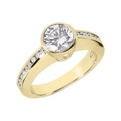 18K White Gold Ladies Diamond Ring 1.35ct 4.6mm -Its Hot Jewelry Shop 18k gold ladies diamond ring 135ct p 32546 yellow 20220426
