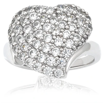 Thin 18K White Gold Ladies Diamond Ring 1.50ct 3 Thin 18K White Gold Ladies Diamond Ring 1.50ct