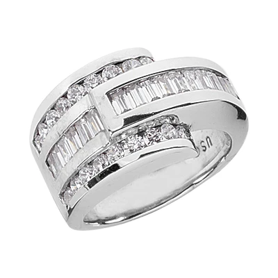 18K White Gold Ladies Diamond Ring 1.53ct 3 18K White Gold Ladies Diamond Ring 1.53ct