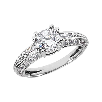 18K White Gold Ladies Diamond Ring 1.78ct 3 18K White Gold Ladies Diamond Ring 1.78ct