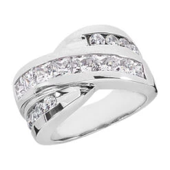 18K White Gold Ladies Diamond Ring 2.16ct