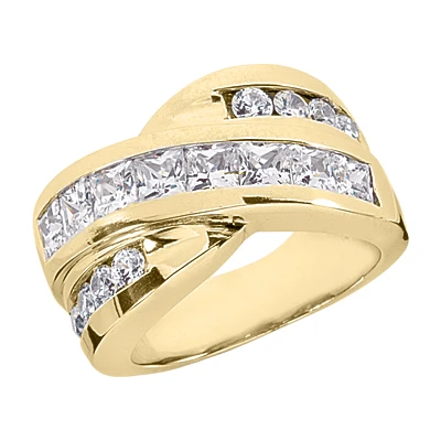 18K White Gold Ladies Diamond Ring 2.16ct 4 18K White Gold Ladies Diamond Ring 2.16ct - Image 2