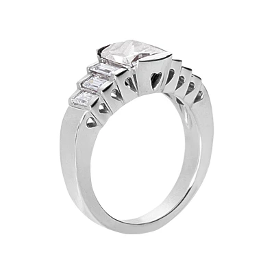 18K White Gold Ladies Diamond Ring 2.22ct 5 18K White Gold Ladies Diamond Ring 2.22ct - Image 3