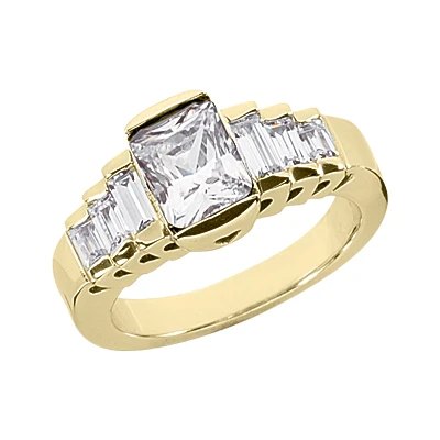 18K White Gold Ladies Diamond Ring 2.22ct 4 18K White Gold Ladies Diamond Ring 2.22ct - Image 2