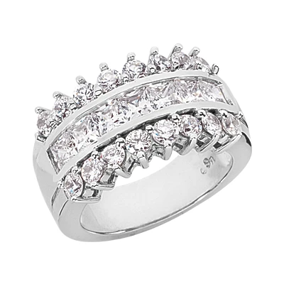 18K White Gold Ladies Diamond Ring 2.31ct 11.8mm 3 18K White Gold Ladies Diamond Ring 2.31ct 11.8mm
