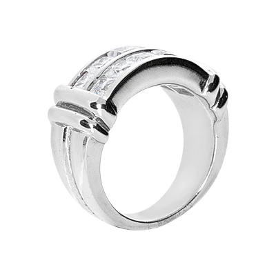 18K White Gold Ladies Diamond Ring 2.70ct 10.2mm 5 18K White Gold Ladies Diamond Ring 2.70ct 10.2mm - Image 3