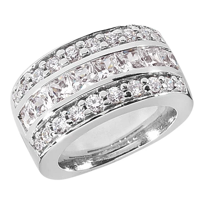 18K White Gold Ladies Diamond Ring 2.96ct 3 18K White Gold Ladies Diamond Ring 2.96ct