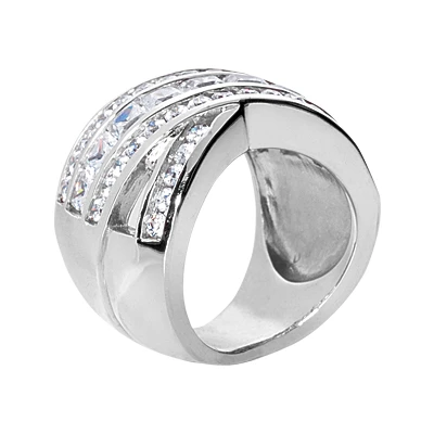 18K White Gold Ladies Diamond Ring 3.43ct 5 18K White Gold Ladies Diamond Ring 3.43ct - Image 3