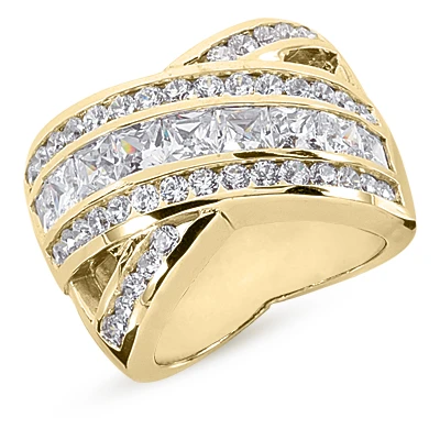 18K White Gold Ladies Diamond Ring 3.43ct 4 18K White Gold Ladies Diamond Ring 3.43ct - Image 2