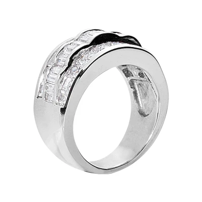 18K White Gold Ladies Diamond Ring 3.72ct 5 18K White Gold Ladies Diamond Ring 3.72ct - Image 3