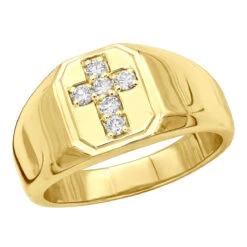 18K White Gold Men's Diamond Ring 0.30ct -Its Hot Jewelry Shop 18k gold mens diamond ring 030ct p 31852 ye