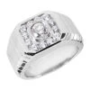 18K White Gold Men's Diamond Ring 1.28ct -Its Hot Jewelry Shop 18k gold mens diamond ring 128ct p 31876 white 20220420 20220426