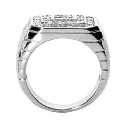 18K White Gold Men's Diamond Ring 1.31ct 8 18K White Gold Men's Diamond Ring 1.31ct -Its Hot Jewelry Shop 18k gold mens diamond ring 131ct p 31834 back white 20220426