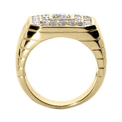 18K White Gold Men's Diamond Ring 1.31ct 9 18K White Gold Men's Diamond Ring 1.31ct -Its Hot Jewelry Shop 18k gold mens diamond ring 131ct p 31834 back yellow 20220426