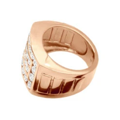 18K Yellow Gold Men's Diamond Ring 1.32ct 13.5mm 15 18K Yellow Gold Men's Diamond Ring 1.32ct 13.5mm -Its Hot Jewelry Shop 18k gold mens diamond ring 132ct p 31792 backro 20210807